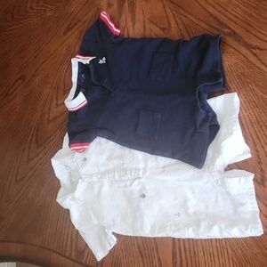 Janie and Jack 2 boys short jumpsuits. Like new.